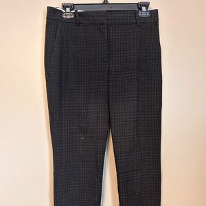 Women's Black Plaid Dress Pants